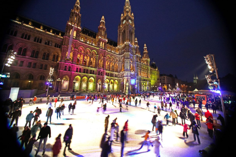 Jégálom Bécs főterén